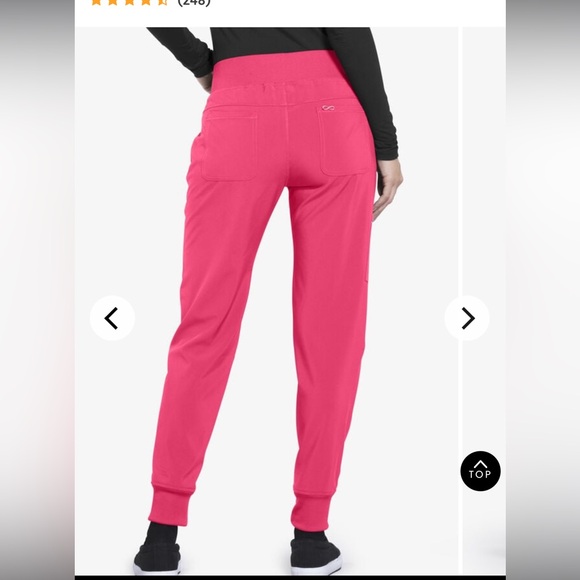 Cherokee Infiniti Scrub Set. Size XS. NWT.  Carmine Pink. - Picture 6 of 16